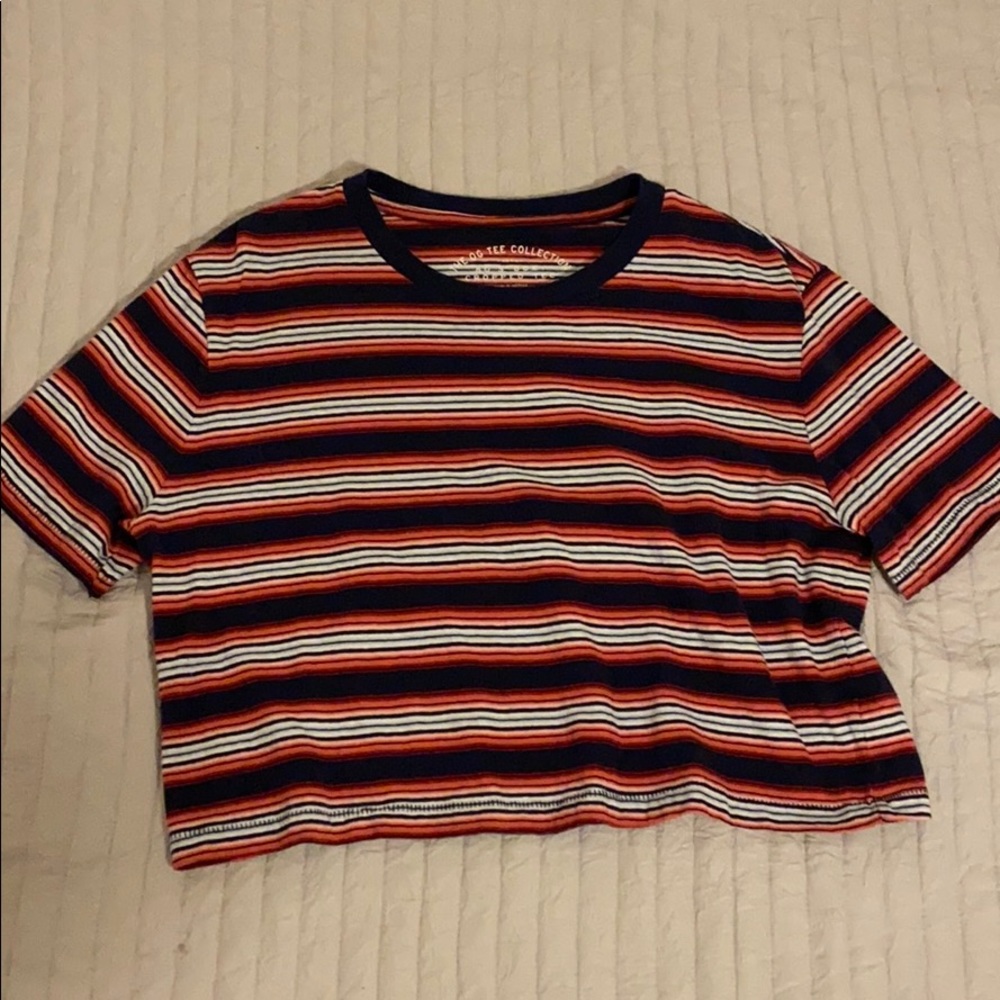 Aeropostale Striped Crop Top
